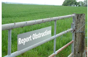 Report obstruction